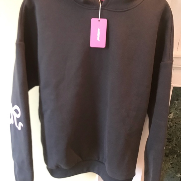 NWT Edikted Women’s Grey Hoodie Size Medium - Picture 2 of 9